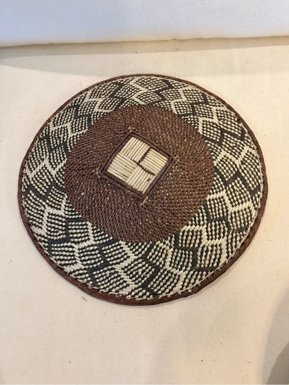 One of a Kind! NEW Woven Basket. Made by Binga people of Zambia Zimbabwe Africa